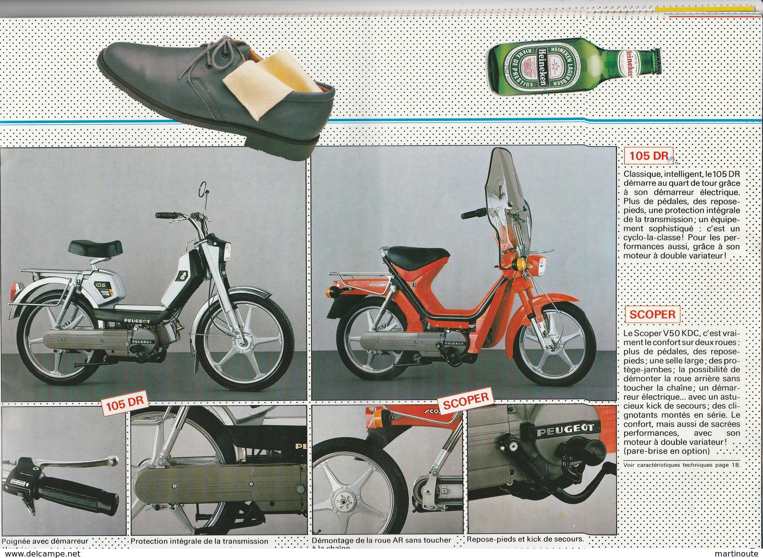 Très beau catalogue de cyclomoteurs PEUGEOT année 1985