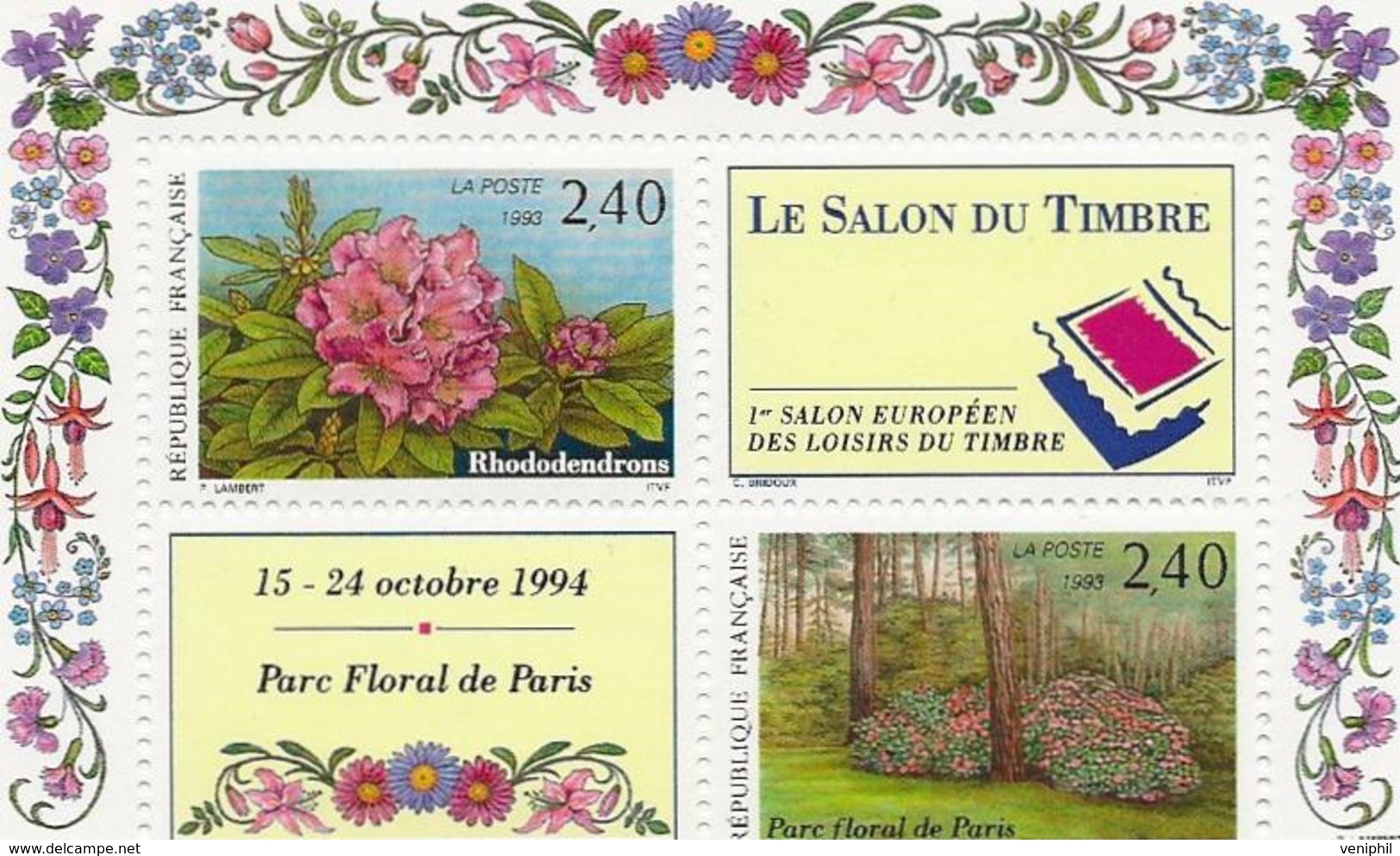 BLOC FEUILLET N° 16 -PARC FLORAL DE PARIS - NEUF SANS CHARNIERE - COTE : 12 € - Neufs