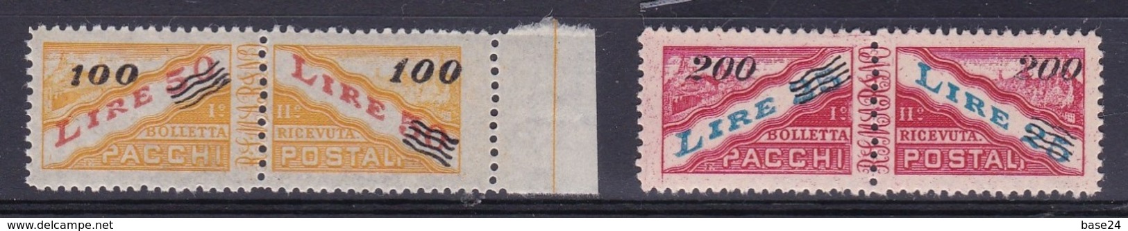 1948 San Marino Saint Marin PACCHI POSTALI SOPRASTAMPATI Serie Di 2v. MNH** - Paketmarken