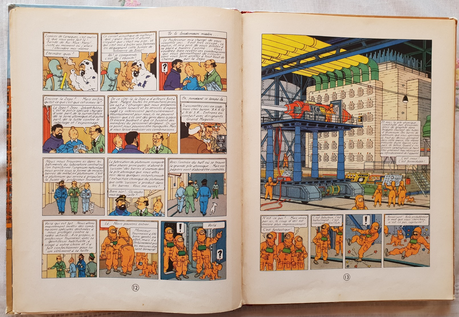 TINTIN OBJECTIF LUNE EO FRANCAISE B8 ©1953