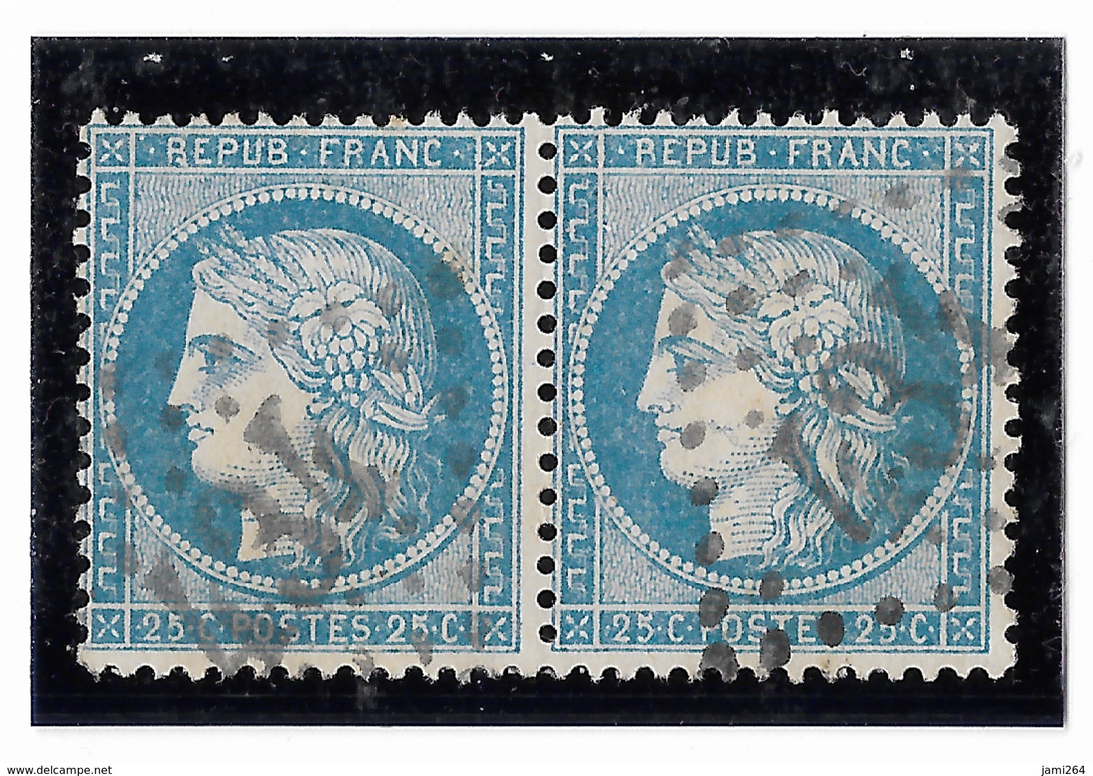 TIMBRES N° 60/1 ;  PAIRE  13/14 B2  , TTB - 1871-1875 Ceres