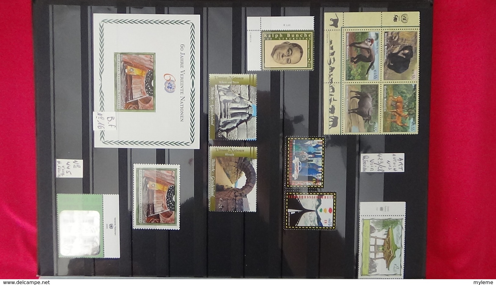 Superbe collection ** timbres et blocs des Nations Unies  Port offert dès 50 EUROS d'achats