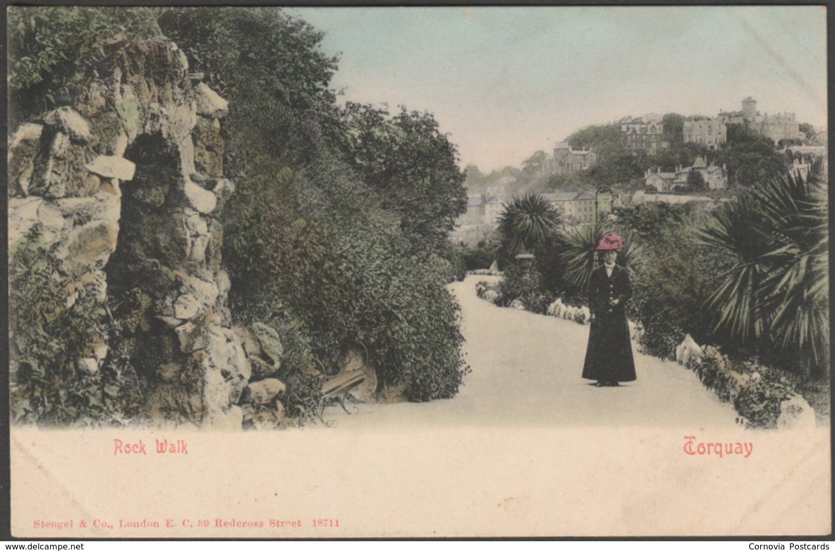 Rock Walk, Torquay, Devon, C.1903 - Stengel & Co U/B Postcard - Torquay