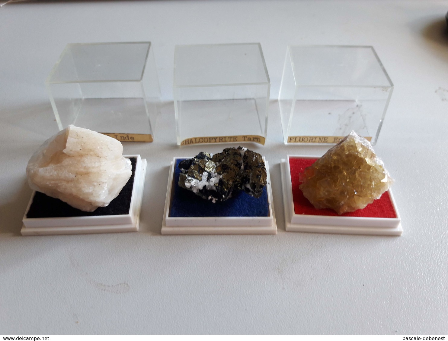 Lot De 3 Petits Minéraux De Collection - Minerals
