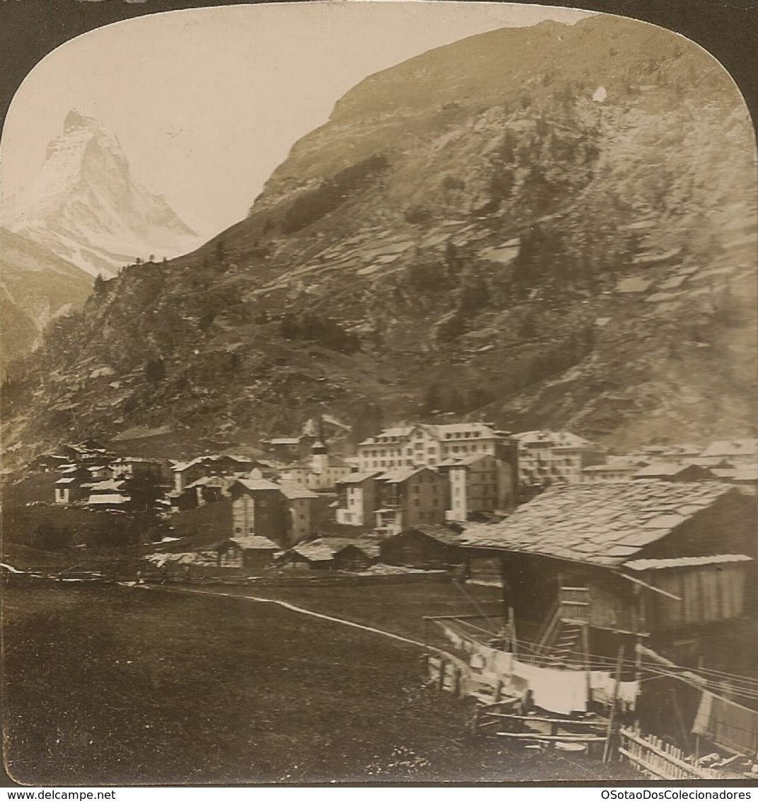 STEREO Switzerland - Stereoscopic Suisse Zermatt And The Matterhorn - H. C. WHITE CO PUBLISHERS - Visionneuses Stéréoscopiques