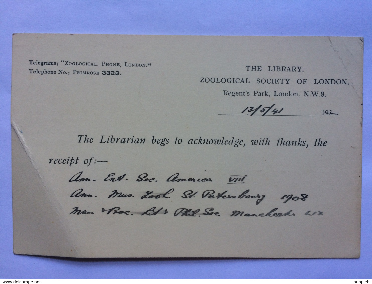 GB - 1941 Postcard - London Meter Mark To Professor Renouf University College Cork With Censor Mark - Briefe U. Dokumente