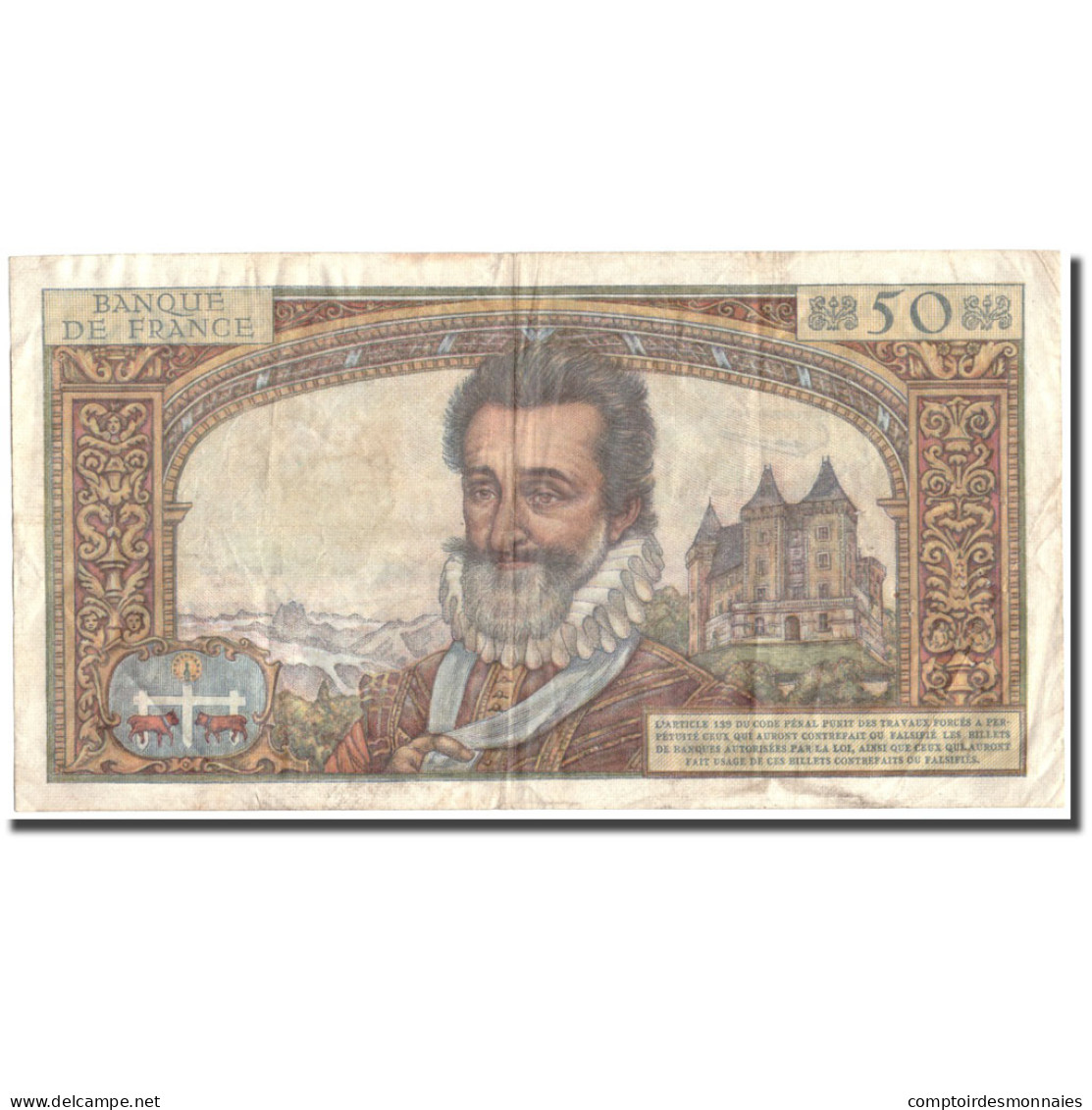 France, 50 Nouveaux Francs, 50 NF 1959-1961 ''Henri IV'', 1959, 1959-07-02, TB+ - 50 NF 1959-1961 ''Henri IV''