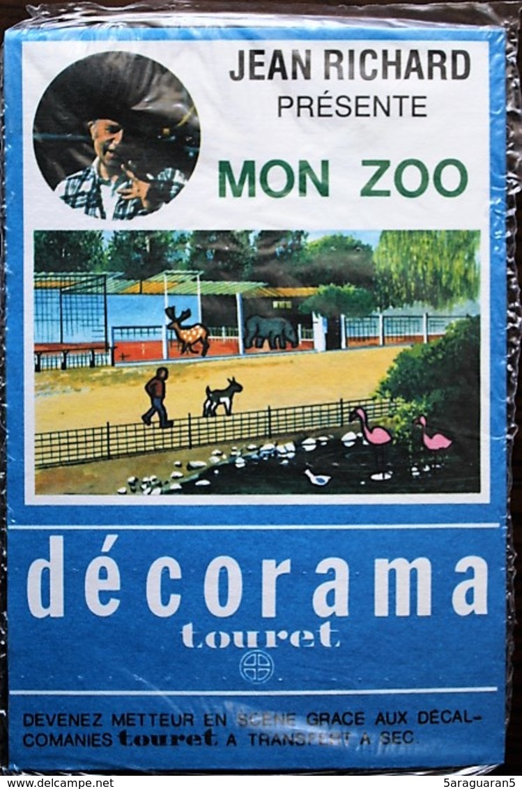 DECORAMA DECALCOMANIES TRANSFERT TOURET - Jean Richard - Mon Zoo - Collections