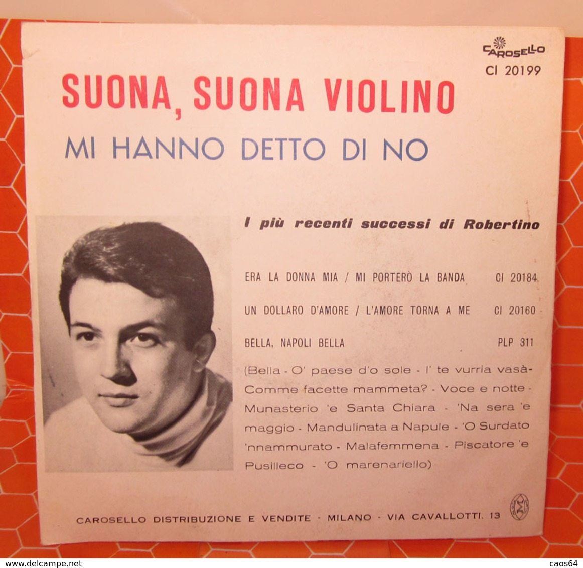 ROBERTINO SUONA, SUONA VIOLINO   7" - Altri - Musica Italiana