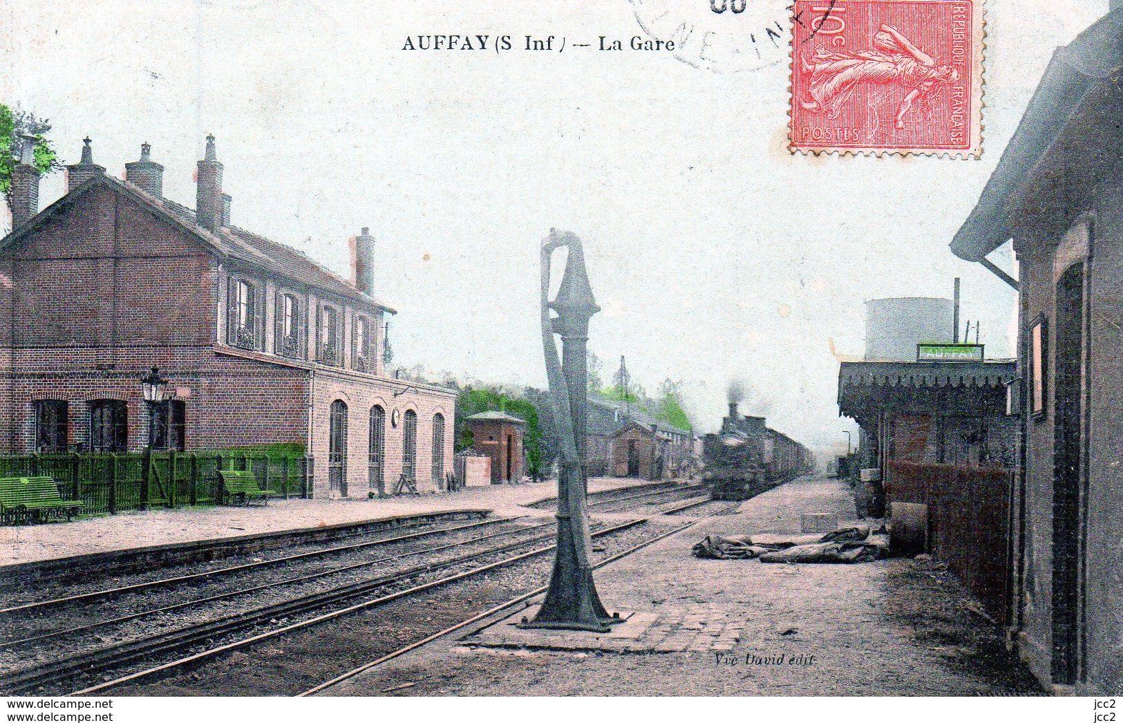 Gare - 76 Auffay - Gares - Avec Trains