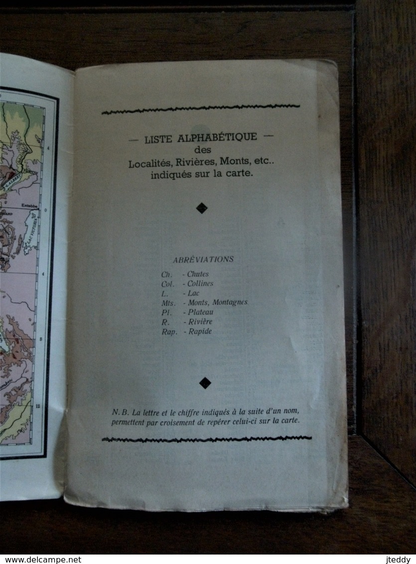 Kaart CONGO       Phy.  Econo.  Et Admini .  Plus   3 Stuks           Studie   Papieren - Autres & Non Classés