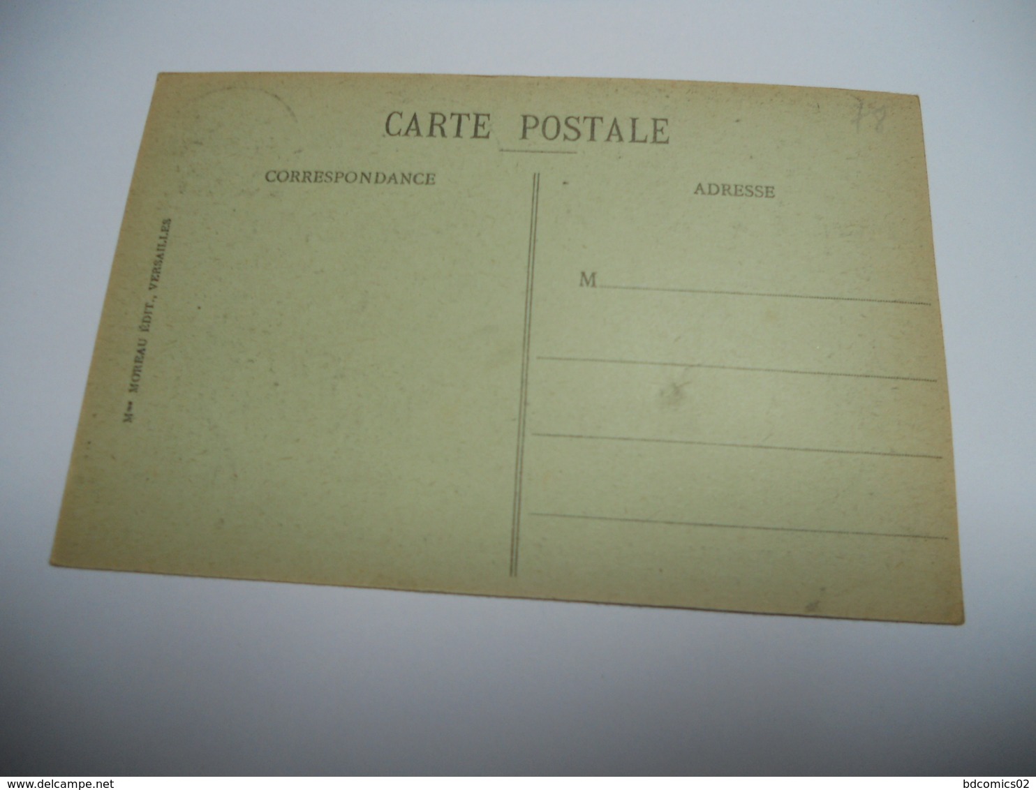 78  YVELINES CARTE ANCIENNE EN N/BL SANS ECRITURE VERSAILLES GALERIE DES GLACES SALLE DE LA SIGNATURE DE LA PAIX DE 1919 - Versailles (Château)