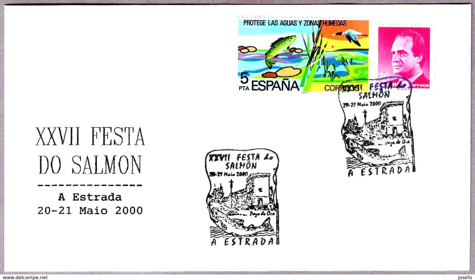 XXVII FIESTA DEL SALMON - Salmon Festival. A Estrada, Pontevedra, Galicia, 2000 - Poissons
