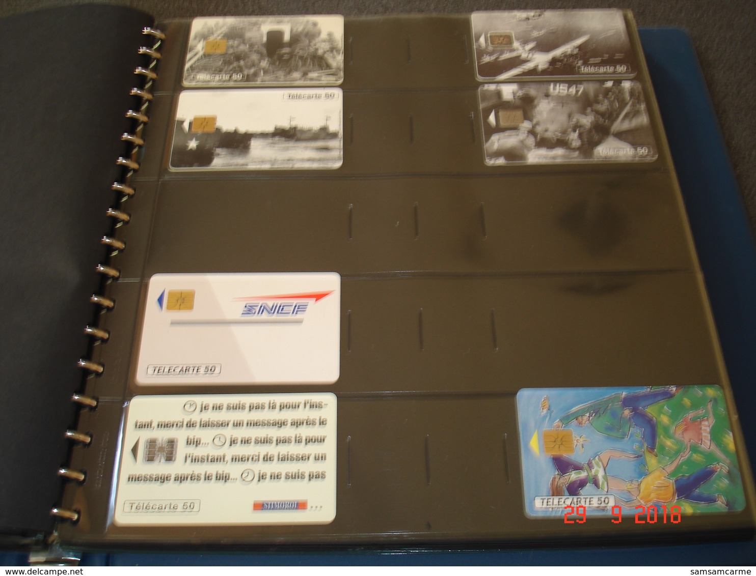 MAGNIFIQUE ALBUM CONTENANT COLLECTION DE TELECARTES EN EXCELLENT ETAT