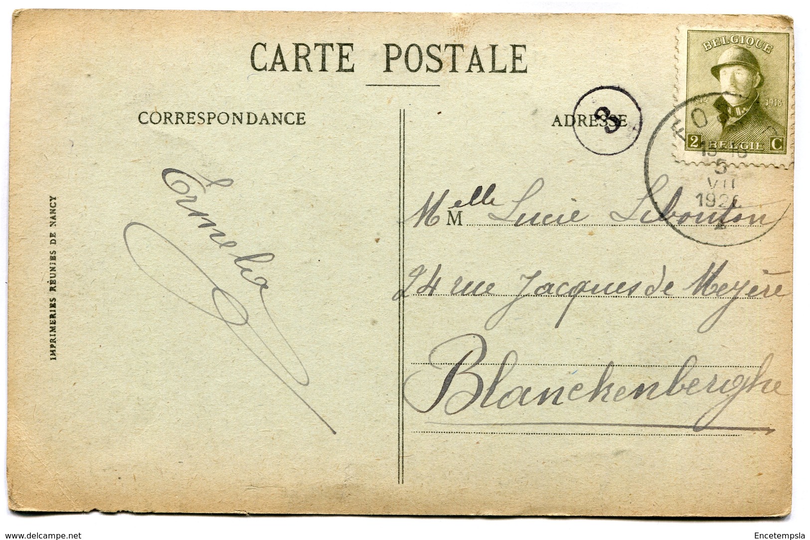 CPA - Carte Postale - France - Dunkerque - Avenue Thiers - 1920 ( SV5739) - Dunkerque