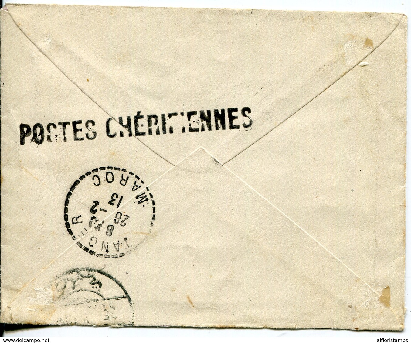 1913 - MAROC   -  RARE  COVER- - Sellos Locales