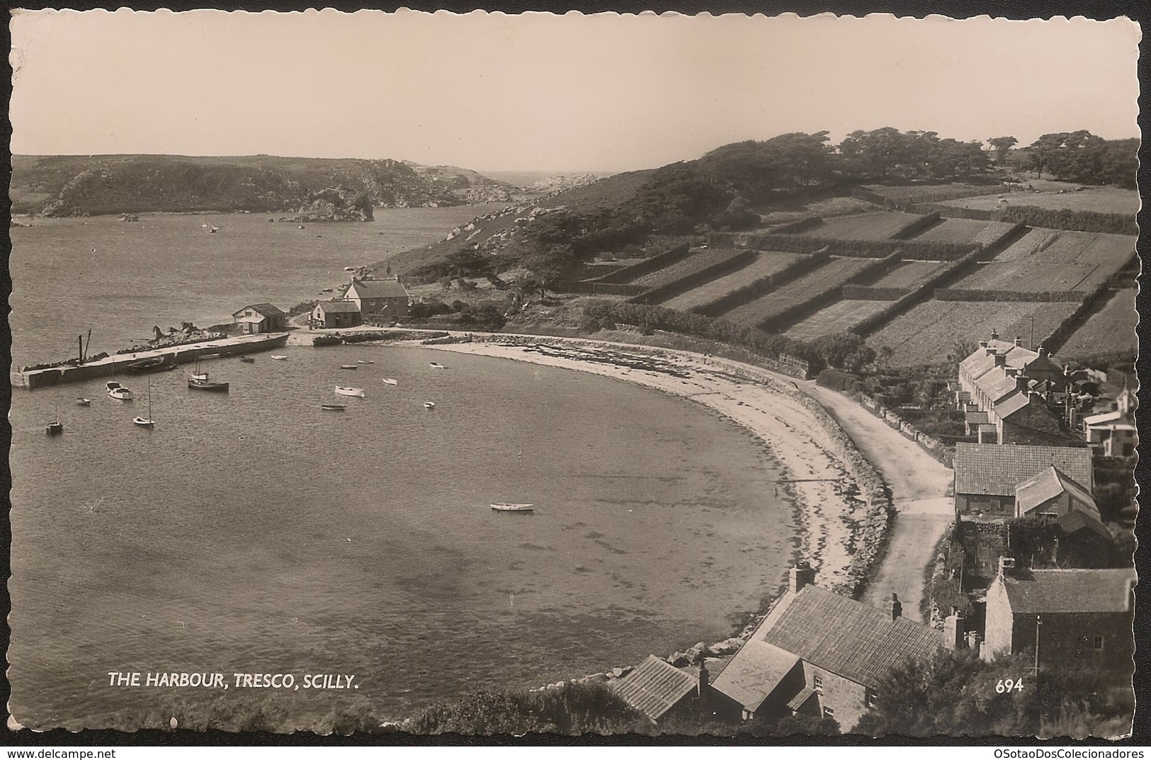 Postcard United Kingdom - Tresco - Scilly - The Harbour - James Gibson, Scilly Isles - Scilly Isles