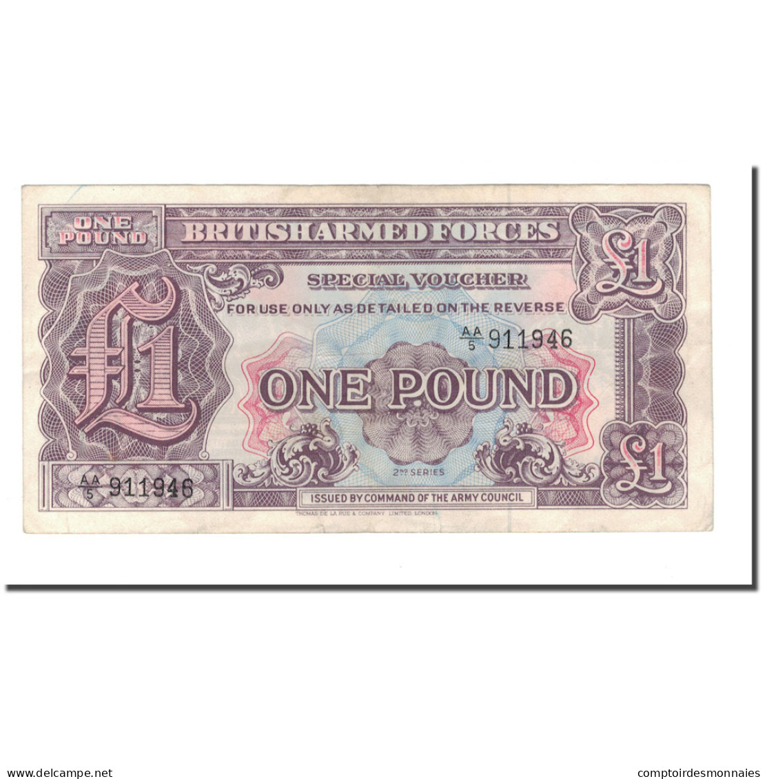 Billet, Grande-Bretagne, 1 Pound, 1948, KM:M22a, TTB - British Armed Forces & Special Vouchers