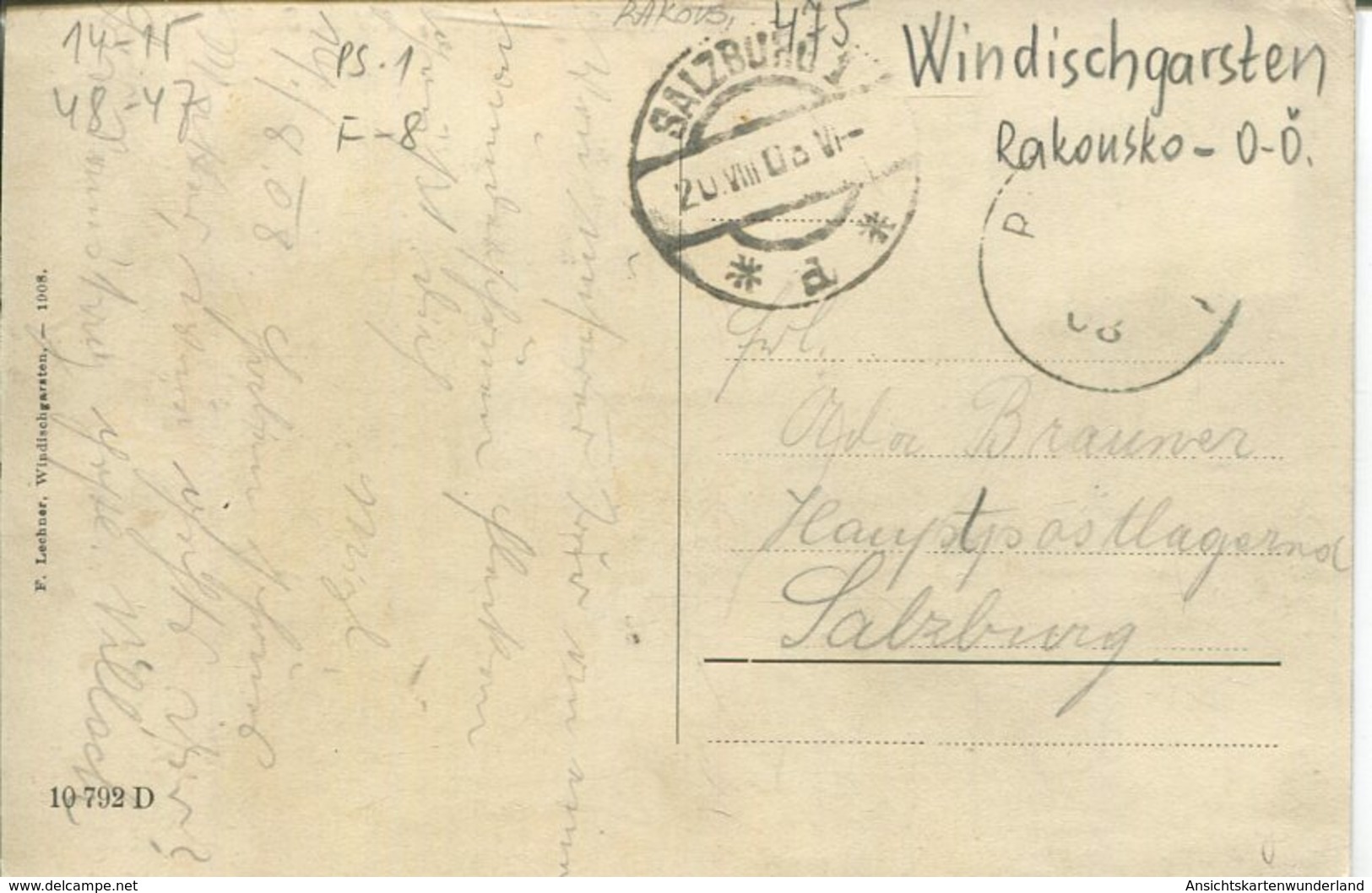 005594  Windischgarsten  Gesamtansicht  1908 - Windischgarsten