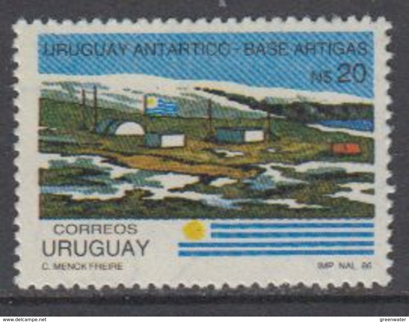 Uruguay 1986 Antarctic Base Artigar 1v ** Mnh (40780D) - Uruguay