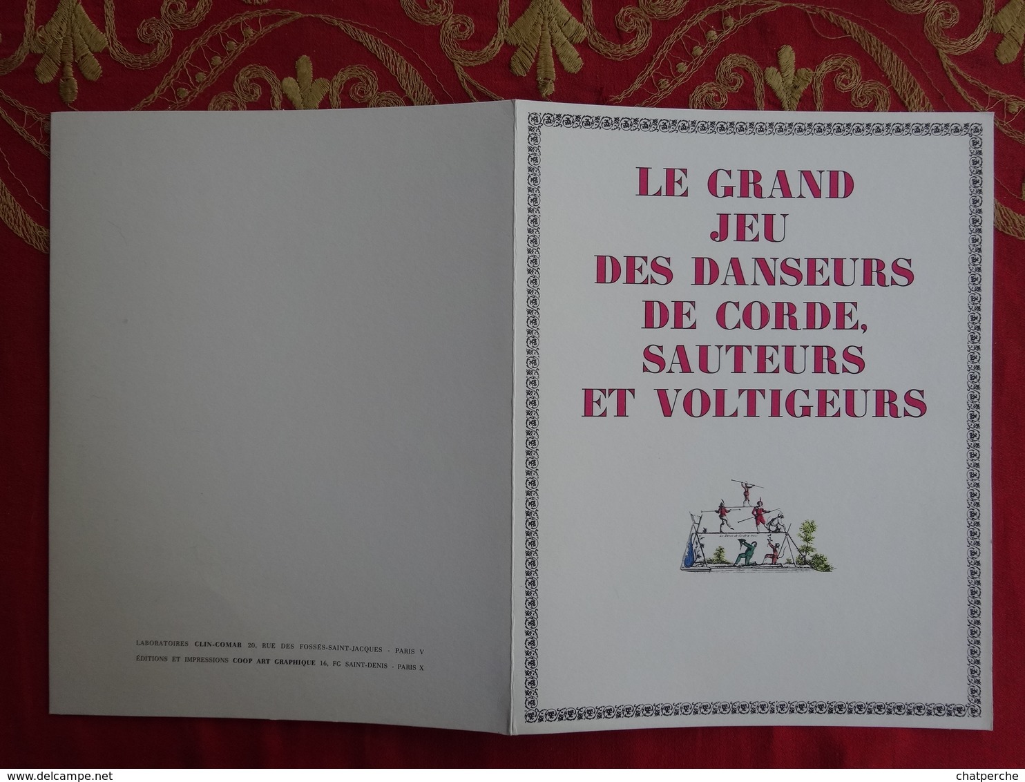 JEU JEUX GENRE JEU DE L'OIE " GRAND JEU DES DANSEURS CORDE SAUTEURS VOLTIGEURS " PUBLICITÉ PHARMACIE LABO CLIN - COMAR - Autres & Non Classés