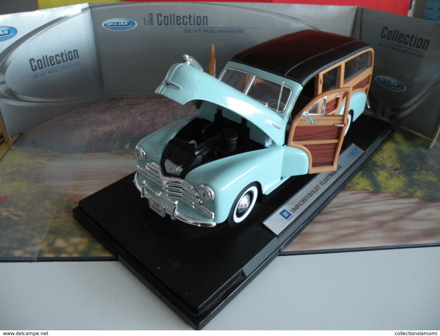 Voiture Américaine - Chevrolet Fleetmaster 1948 (Bleu)- Métal Neuf - 1/18 - Welly - Welly