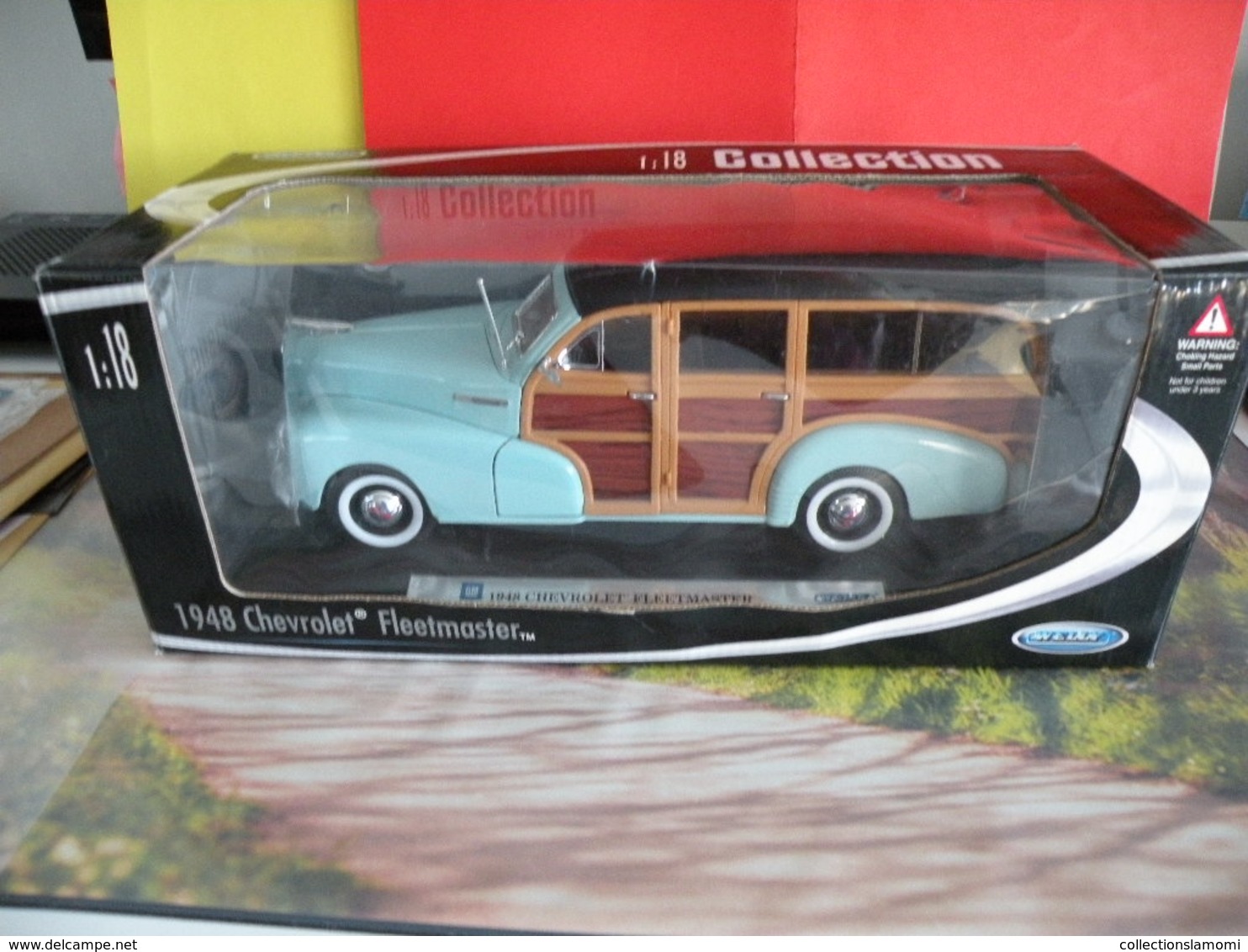 Voiture Américaine - Chevrolet Fleetmaster 1948 (Bleu)- Métal Neuf - 1/18 - Welly