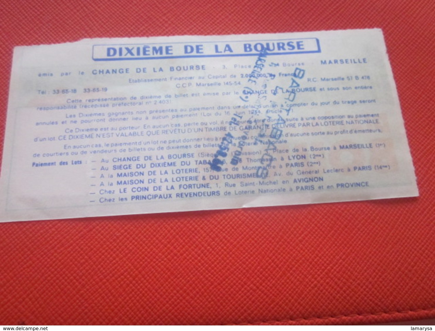 ARMURIER XVIé SIÈCLE -1/10é DE LA BOURSE-Année 1968 -Billet De La Loterie Nationale+VIGNETTE IMPRIMÉE EN TAILLE DOUCE - Billets De Loterie