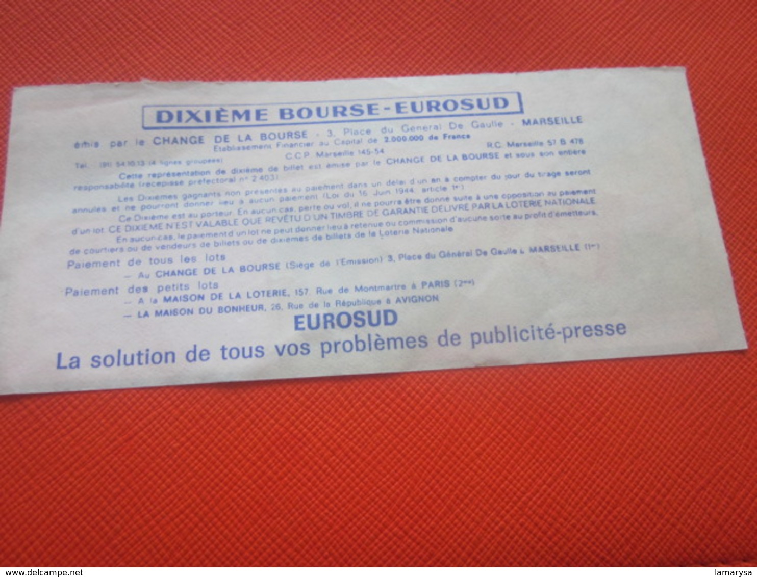 POISSONS -TRANCHE ZODIAQUE-1/10é BOURSE-1976 -Billet De La Loterie Nationale+VIGNETTE IMPRIMÉE TAILLE DOUCE - Billets De Loterie