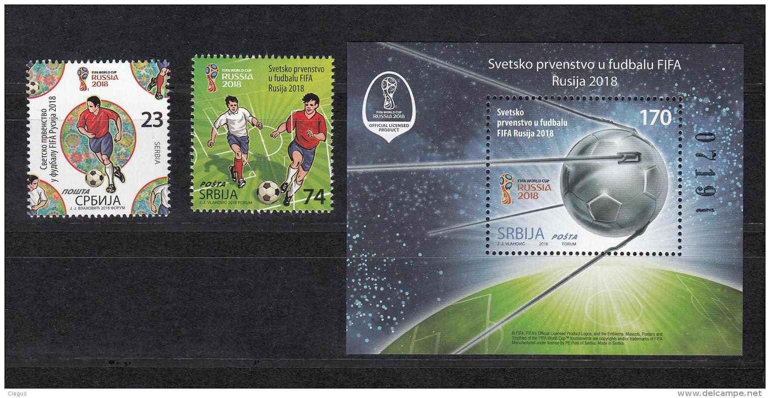 Serbia Serbien 2018 MNH** S-853-855 Bl. 85 FIFA World Cup Russia 2018 M - 2018 – Russland