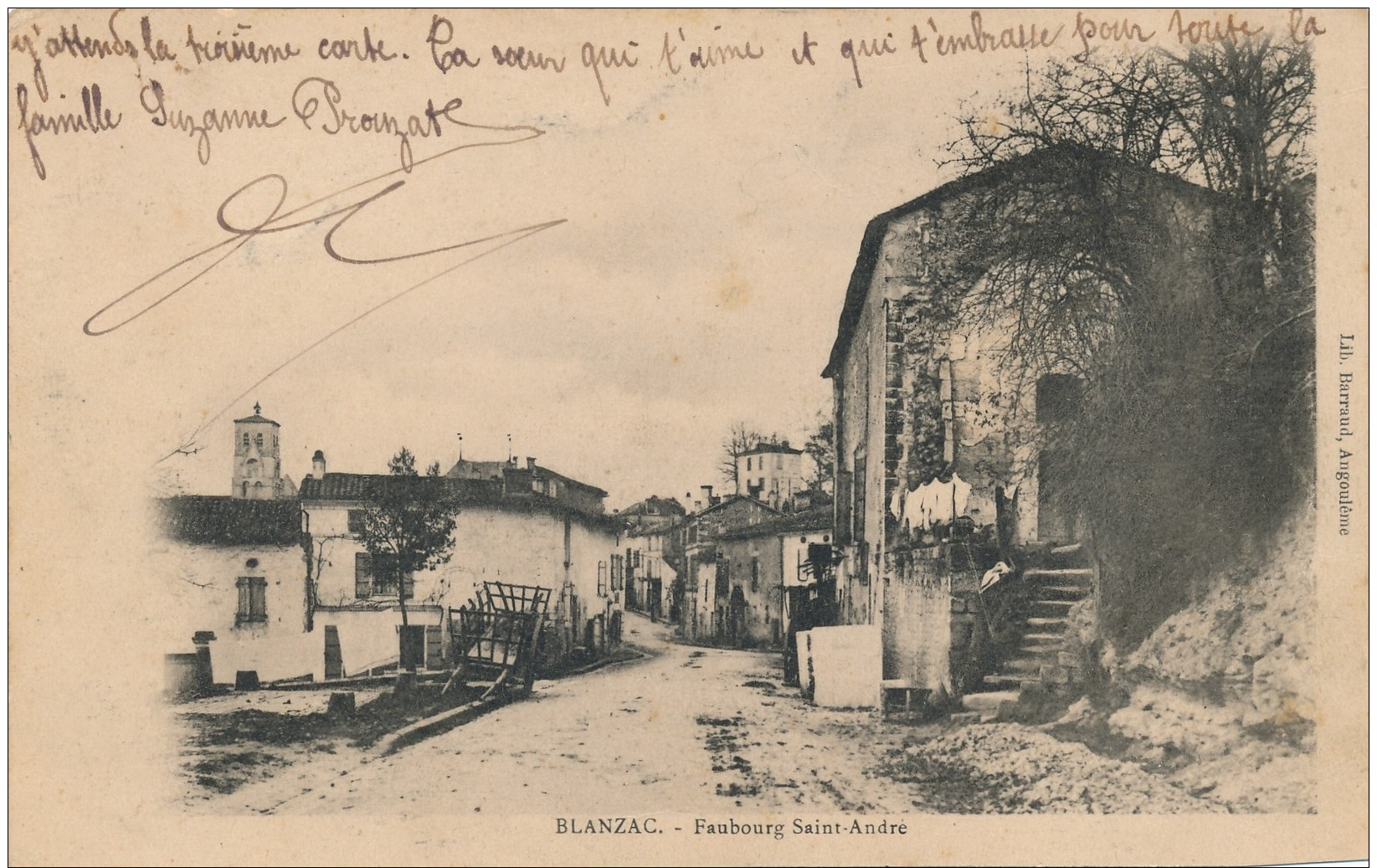H148 - BLANSAC - Charente - Faubourg Saint-André - Autres & Non Classés