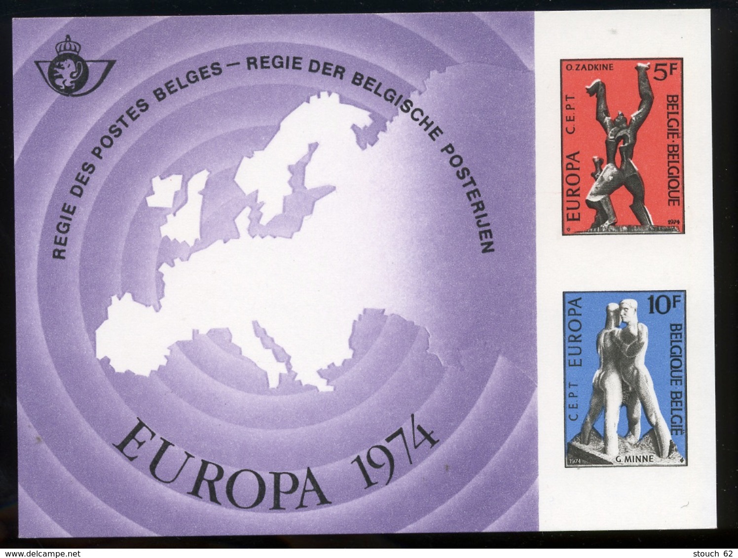 1974  EUROPA  Feuillet De Luxe  Tirage De 1000 Ex Seulement  Coté 100,-Euros - Foglietti Di Lusso [LX]