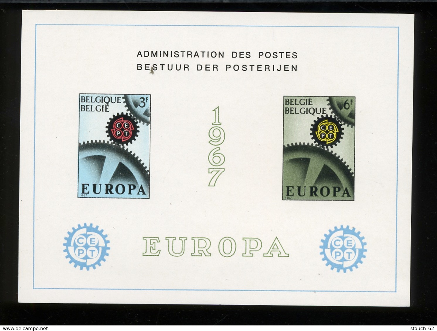 1967  EUROPA  Feuillet De Luxe  Tirage De 1000 Ex Seulement  Coté 100,-Euros - Feuillets De Luxe [LX]