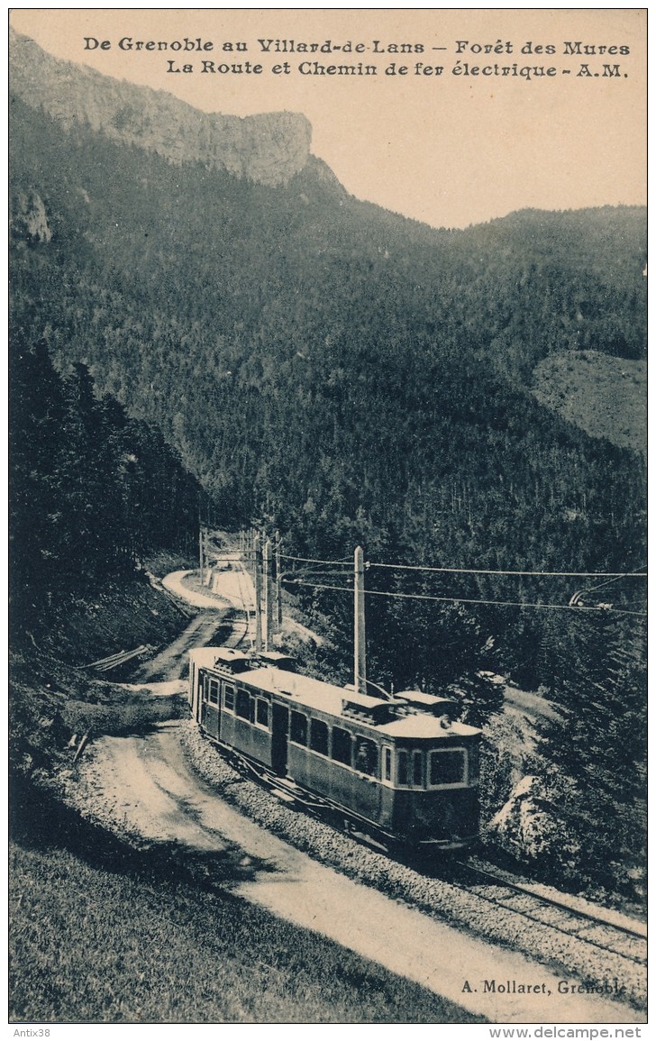 H149 - De Grenoble à Villard-de-Lans - Isère - Forêt Des Mures - La Route Et Le Chemin De Fer électrique - Autres & Non Classés