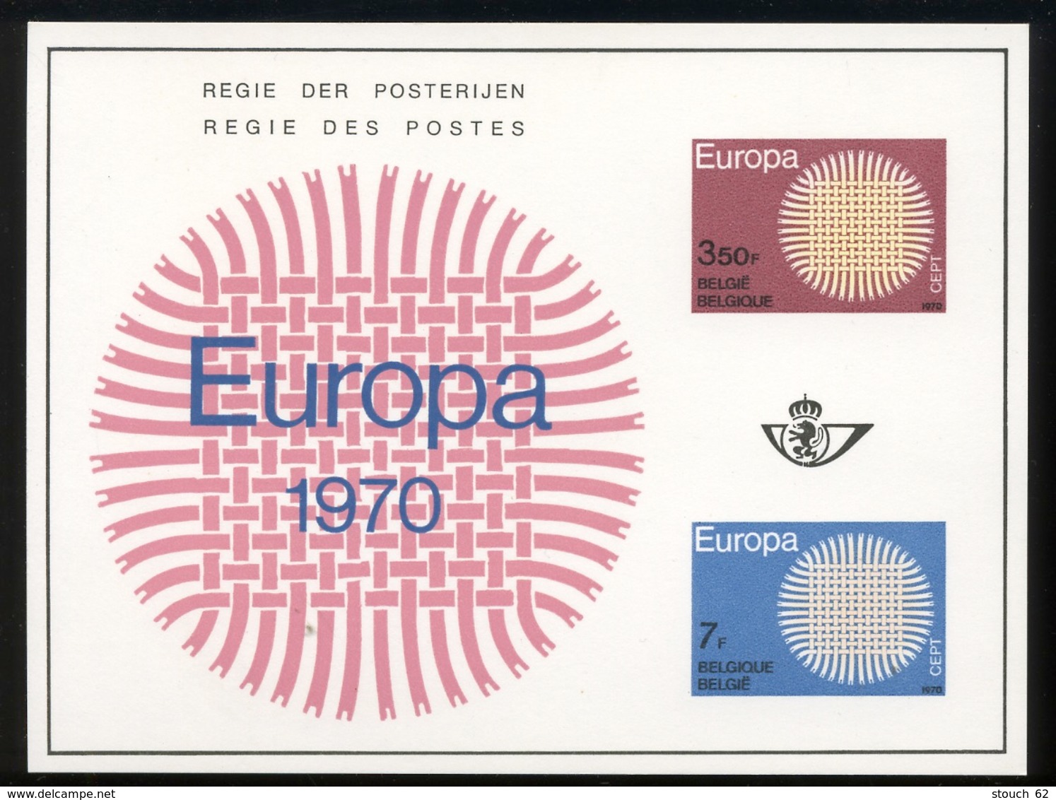 1970  EUROPA  Feuillet De Luxe  Tirage De 1000 Ex Seulement  Coté 100,-Euros - Foglietti Di Lusso [LX]