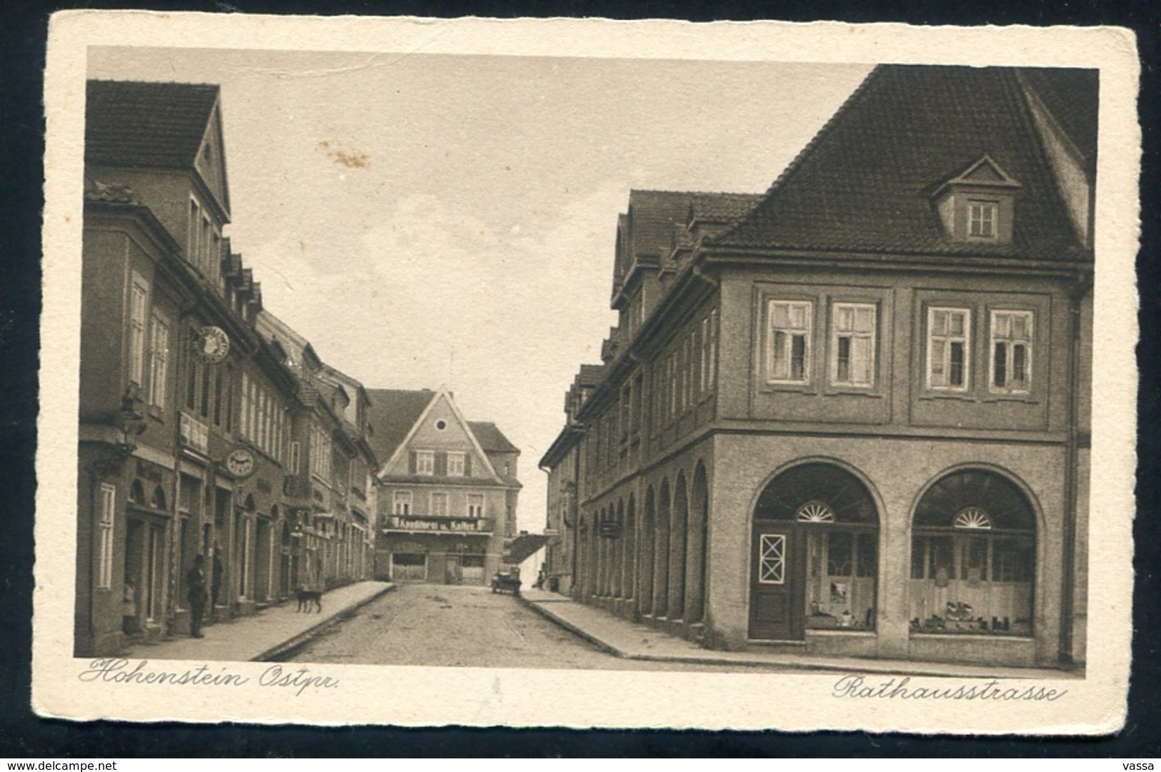 Hohenstein ( Olsztynek ) - Rathaus Strasse- Ostpreußen - Ungelaufen .Germany - Polen - Poland - Ostpreussen