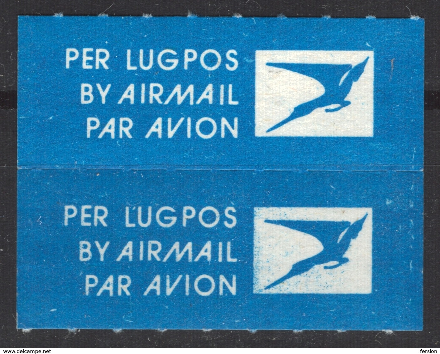 AIR MAIL Par Avion Vignette Label South Africa RSA Not Used - Per Lugpos - Luchtpost