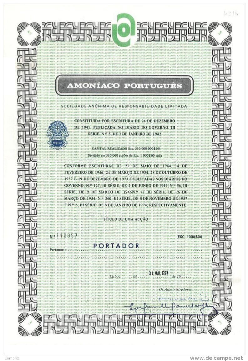 PORTUGAL, Acções &amp; Obrigações, F/VF - Ungebraucht