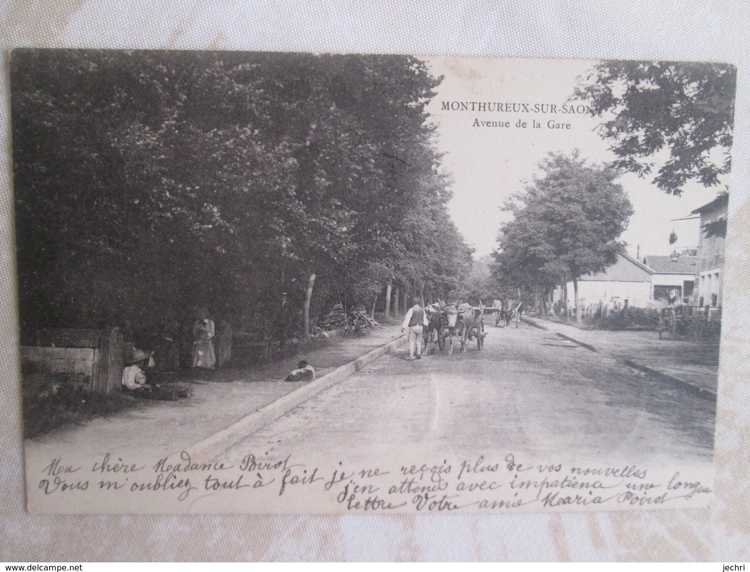 Monthureux Sur Saone . Avenue De La Gare . Dos 1900 - Monthureux Sur Saone