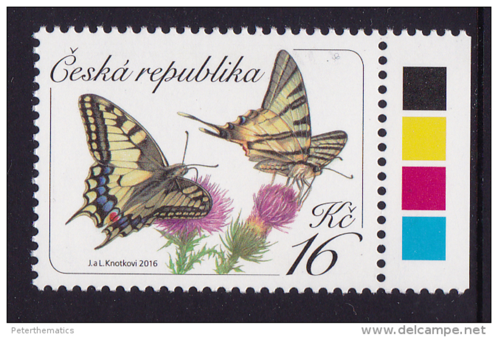 CZECH REPUBLIC , 2016, MNH, BUTTERFLIES, DEFINITIVES, 1v - Vlinders