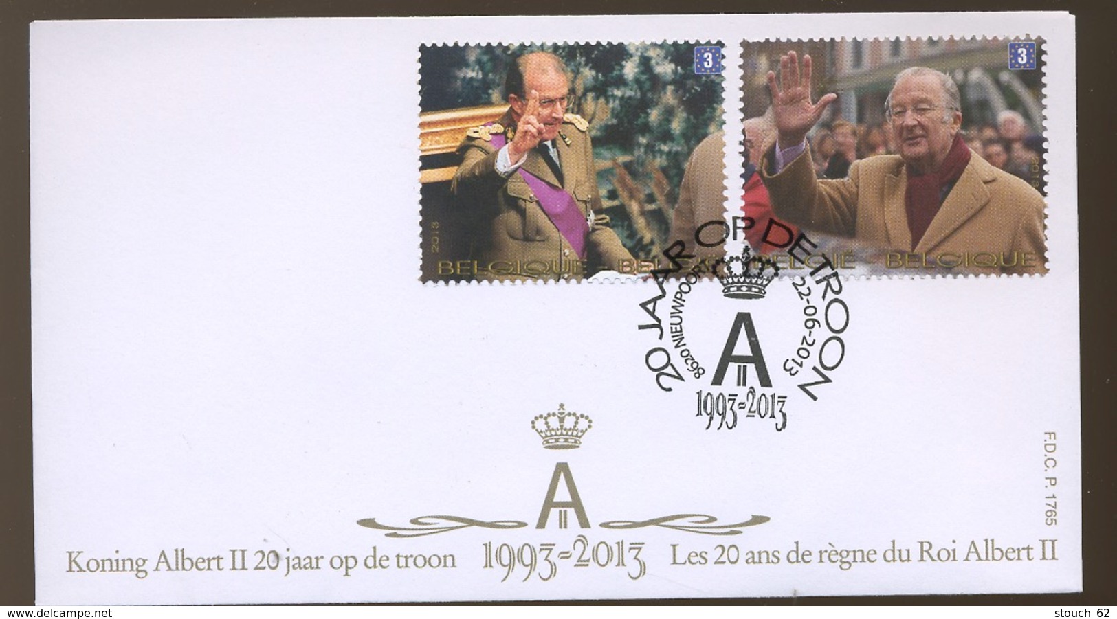 2013  Timbres Du Bloc Roi Albert II   F.D.C. - 2011-2014