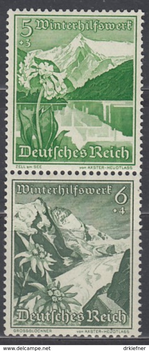 DR S 245, Postfrisch **, WHW 1938 Landschaften Und Blumen - Se-Tenant