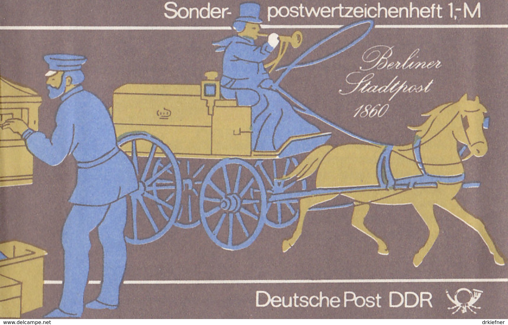 DDR SMHD 14, Postzustellung 1984, Mit 10x 2923, Rennrodeln - Markenheftchen