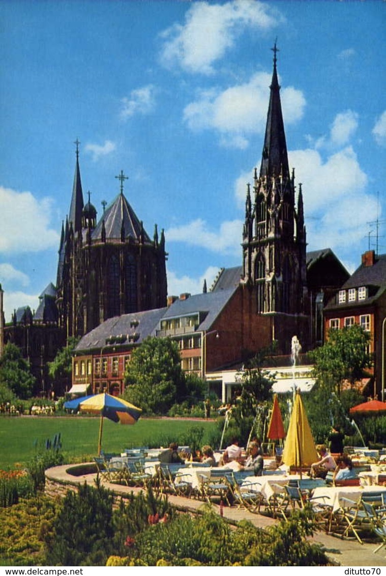 Aachen - Elisenbrunnen Mit Blick Auf Den Dom - Formato Grande Viaggiata – E 7 - Achern