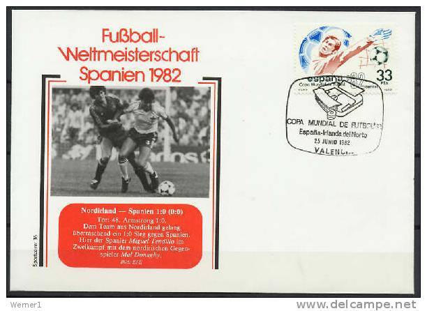 Spain 1982 Football Soccer World Cup, 3 Covers Match Germany-Austria, England-Kuwait, Northern Ireland-Spain, June 25. - 1982 – Espagne