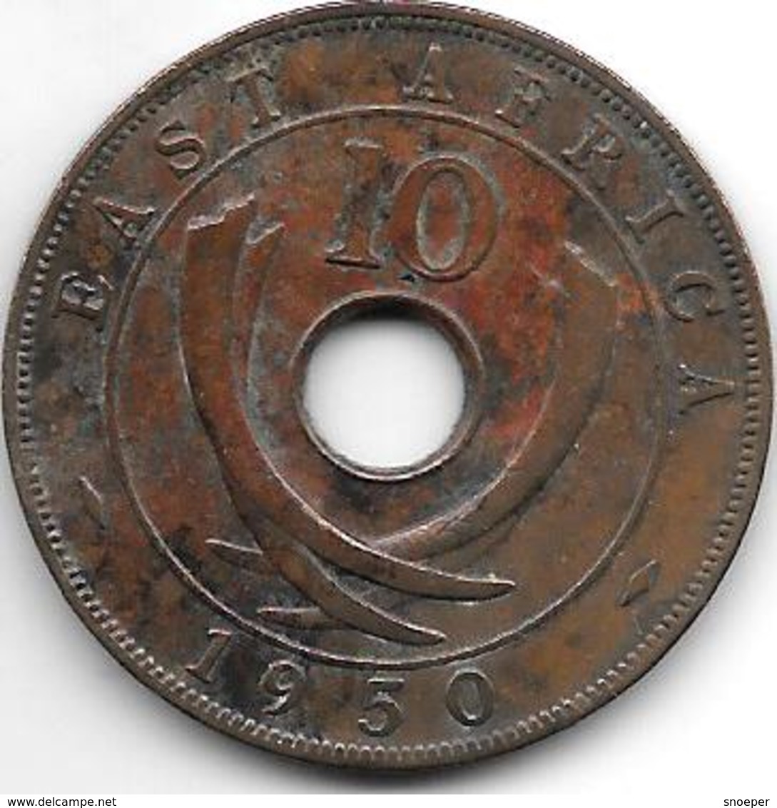 *east Africa 10 Cents 1950    Km 34   Vf+ - Colonia Britannica