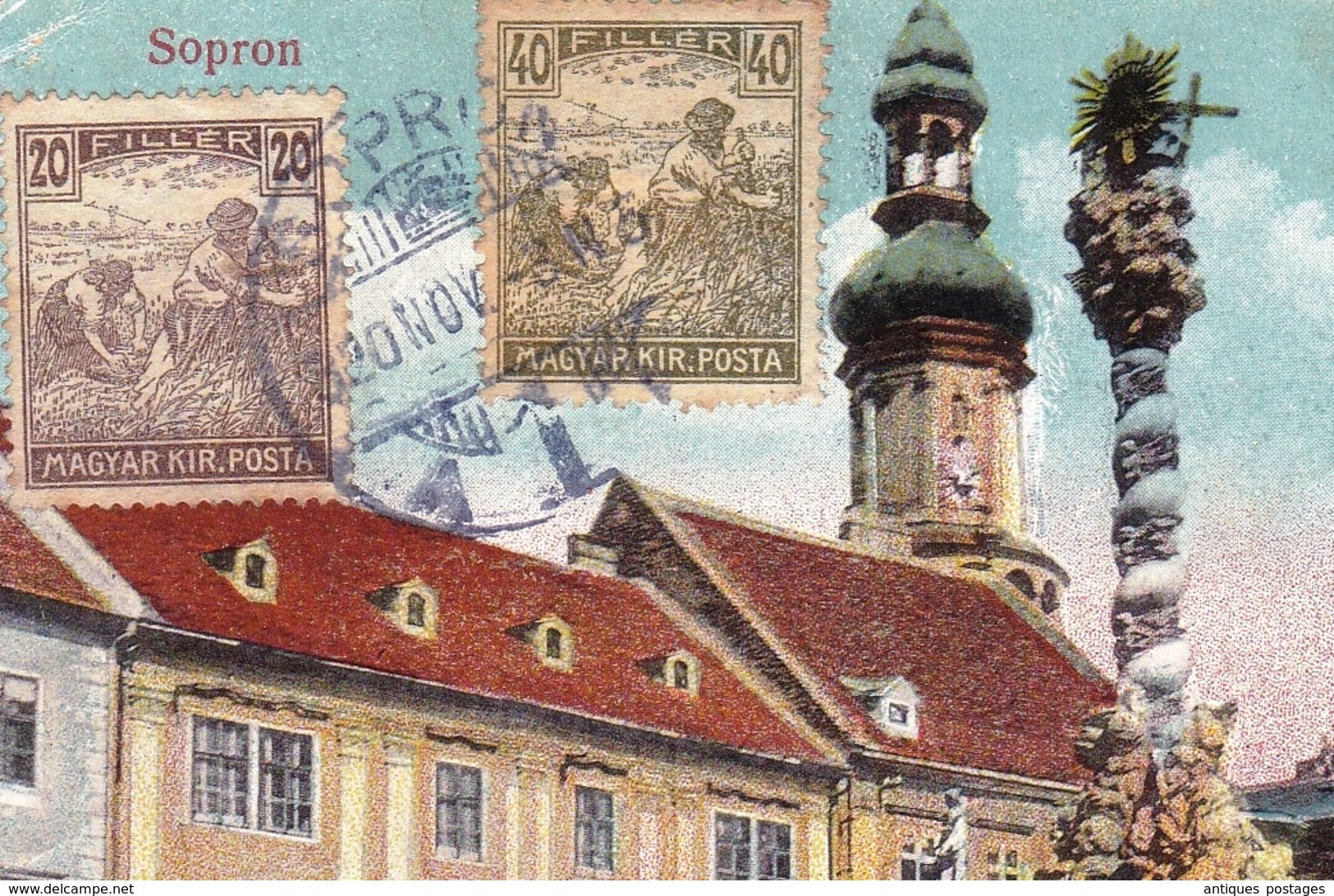 Carte Postale Sopron 1920 Hongrie Ödenburg Magyarország Ungarn Hungary - Lettres & Documents