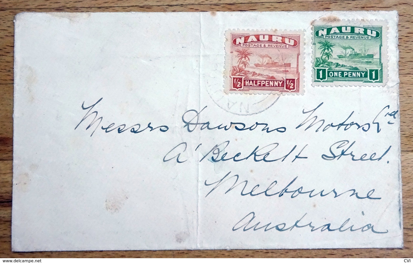 Nauru SG26a & SG27a On Cover To Melbourne Australia. - Nauru