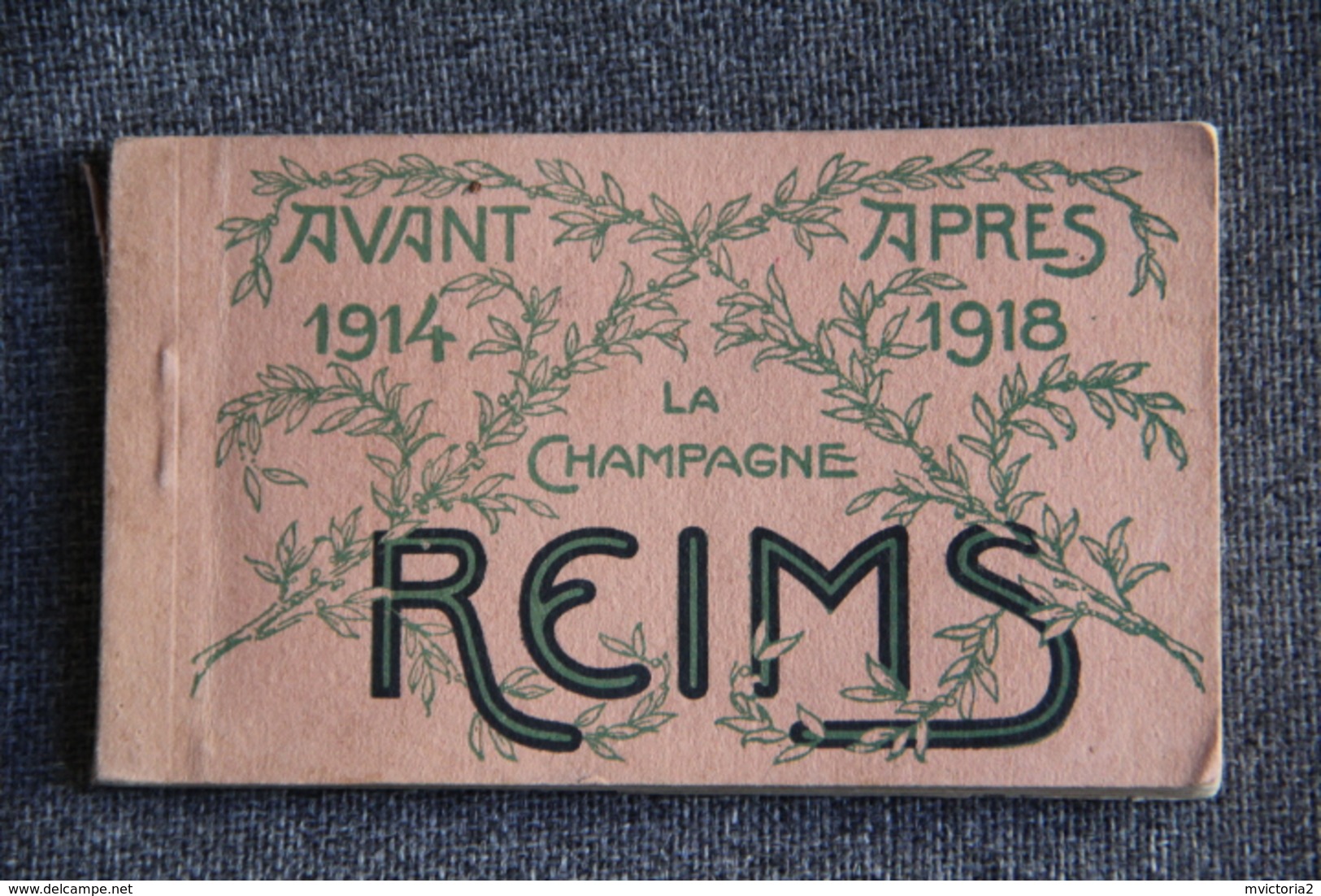 Carnet Complet De 20 Cartes Postales : REIMS , Avant Et Après 1914 / 1918. (Les Cartes Se Font Face). - Reims