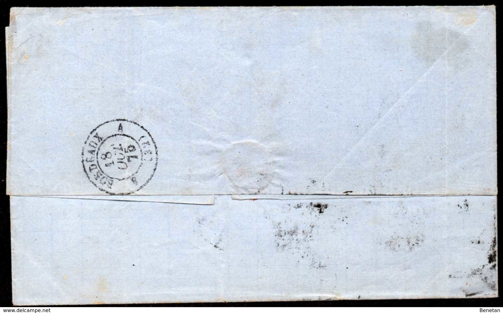 Spain To France Cover 1875 Yv# 158 - Briefe U. Dokumente